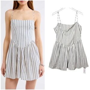 NWT Rumored Nantucket Striped Seashore Striped Women’s Cotton Mini Dress Sz XL